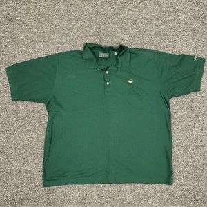Masters Collection Polo Shirt Mens XXL Green Golf Augusta National 60s Two Ply